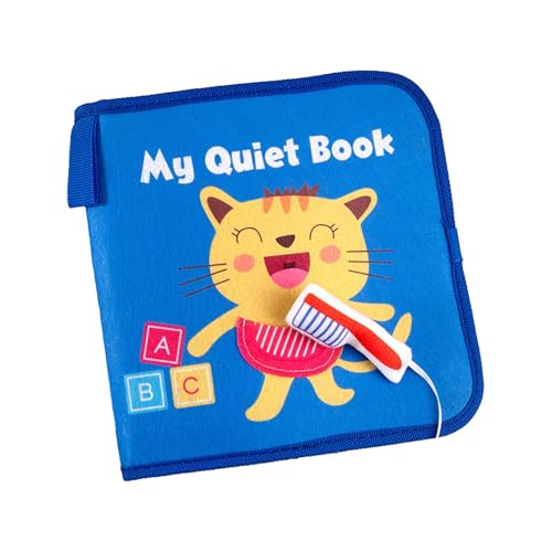 Knisterbücher für Babys, Knisterbücher für Babys | Stoffbabybücher Aktivitätsbuch für Babys mit Glocke | Beißspielzeug, sensorische Babybücher für Mädchen und im Alter von 0 bis 3 Jahren, Weihnachten von Generisch