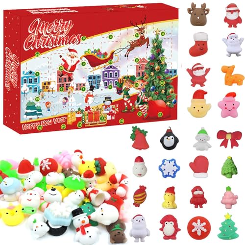 Knobelspiele Advents 2024,24 Tage von Weihnachts Brain Teaser, 3D Puzzle Weihnachts-Countdown-Geschenk-Box,Weihnachts Geschenke für Jungen,Mädchen (A) von Generisch