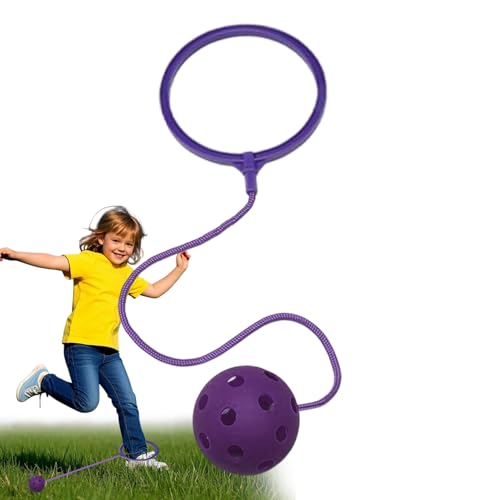 Knöchel Skip Ball - Weiches Gummi -Sportspielzeug | Einstellbares Überspringen des Spiels - langlebiger Plastikball mit elastischem Seil | GA -Fitness überspringen - Spiele im Freien springen Knöchel Skip Ball - Weiches Gummi -Sportspielzeug | Einstellbares Überspringen des Spiels - langlebiger Plastikball mit elastischem Seil | GA -Fitness überspringen - Spiele im Freien springen von Generisch