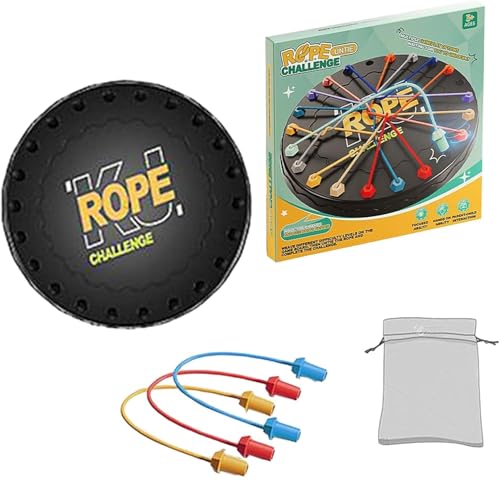 Knot Logic Spiel, Rope Challenge Spiel,Brainy Knots Rope Untangling Strategie-Brettspiel, Logik-Puzzle-Brettspiel, Familienspiele für Kinder und Erwachsene von Generisch