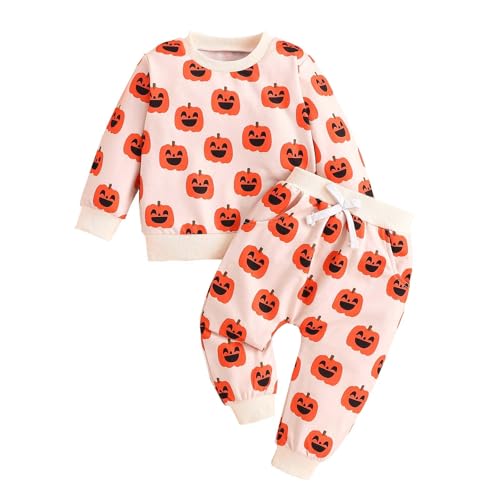 Kostüm Einteiler Jumpsuits Set Baby Halloween Kostüm - Baby Pumpkin Body Overall Pumpkin Top und gestreifte Hose Halloween-Kostüm Mädchen Jungen Faschingskostüm Strampler Set Kostüm Einteiler Jumpsuits Set Baby Halloween Kostüm - Baby Pumpkin Body Overall Pumpkin Top und gestreifte Hose Halloween-Kostüm Mädchen Jungen Faschingskostüm Strampler Set von Generisch