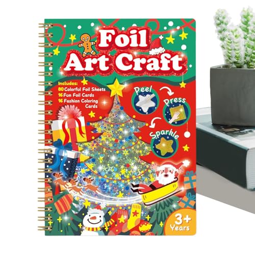 Kreatives Set mit -Blättern für Mädchen, manuelle Aktivität mit Druck und Entfernen von Metallpapier – Set für Papierarbeiten, Lernreisespiele für Kinder, junge Mädchen und Kreatives Set mit -Blättern für Mädchen, manuelle Aktivität mit Druck und Entfernen von Metallpapier – Set für Papierarbeiten, Lernreisespiele für Kinder, junge Mädchen und von Generisch