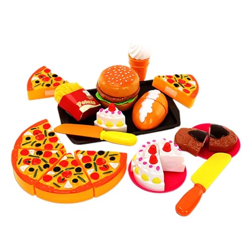 Küchenspielzeug, Lebensmittelspielzeug für Kinder,Pretend Food Toy Set Kinderspielset | 20X Kinder-Lebensmittelspielzeug, realistische Küchenlebensmittel-Sets, Rollenspielzeug, Küchenzubehör, Spielset von Generisch