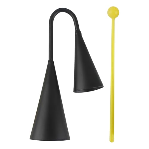 Kuhglocke Musikinstrument | Lateinische Hand Percussion Instrumente mit Stick | Noise Maker für Performance Bildung Musik Solo Band Feier Reise Party Supplies Kirche Kuhglocke Musikinstrument | Lateinische Hand Percussion Instrumente mit Stick | Noise Maker für Performance Bildung Musik Solo Band Feier Reise Party Supplies Kirche von Generisch
