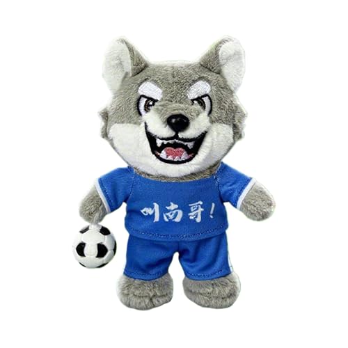 Kuscheltier Wolf | Plüsch Wolf Gefährte | Anhänger mit Cartoon-Sound als Deko-Objekt für Zuhause, geeignet für Schlaf, Bett, Rucksack, Reise, Geburtstag, Erwachsene, Kinderwagen und Feiertag Kuscheltier Wolf | Plüsch Wolf Gefährte | Anhänger mit Cartoon-Sound als Deko-Objekt für Zuhause, geeignet für Schlaf, Bett, Rucksack, Reise, Geburtstag, Erwachsene, Kinderwagen und Feiertag von Generisch
