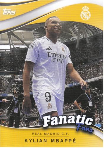 Kylian Mbappé Stürmer R. Madrid Topps Fan Set 2024-25 Fußball Sammelkarte FF-4 von Generisch