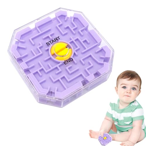 Labyrinth Brettspiel, Maze -Spielzeug für Kinder, 3D Marmor Labyrinthentwicklungsspielzeug, Denkpuzzles für Kinderalter, hilft, Stress, Toddl0er -Aktivitätsausschuss für Bildung und Spaß zu reduzieren von Generisch