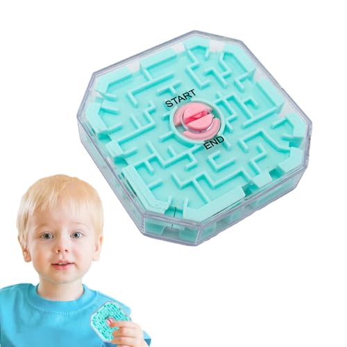 Labyrinth Brettspiel, Maze -Spielzeug für Kinder, 3D Marmor Labyrinthentwicklungsspielzeug, Klassische Heimreise, Ball im Puzzle hilft, Stress zu reduzieren, Gedankenrätsel für Kinderalter, Hirnteaser von Generisch