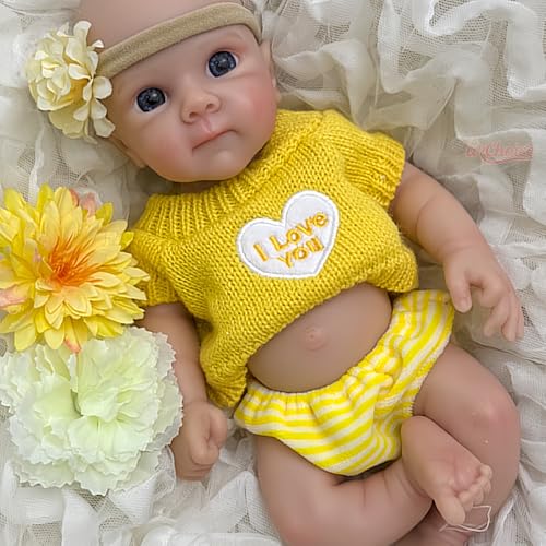 Lebensechte Reborn-Babypuppe aus Silikon 30 cm realistisch handgefertigt, Mini-Neugeborenes, süßes Sammlerstück Kinder Lebensechte Reborn-Babypuppe aus Silikon 30 cm realistisch handgefertigt, Mini-Neugeborenes, süßes Sammlerstück Kinder von Generisch