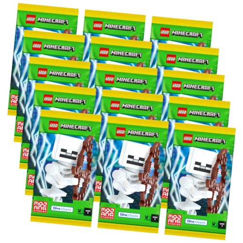 Lego Minecraft Karten Serie 1 - Sammelkarten Trading Cards (2024) - Auswahl (15 Booster) von Generisch