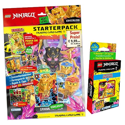 Lego Ninjago Karten Trading Cards Serie 8 Next Level - Crystalized (2023) - 1 Starter + 1 Blister Sammelkarten von Generisch