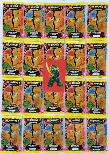 Lego Ninjago Trading Card Serie 8 Crystalized Next Level Game 20 Booster = 120 Karten + 1 Ninja Aufkleber von Generisch