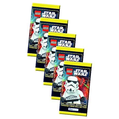 Lego Star Wars Karten Trading Cards Serie 4 - Die Macht Sammelkarten (2023) - 5 Booster von Generisch