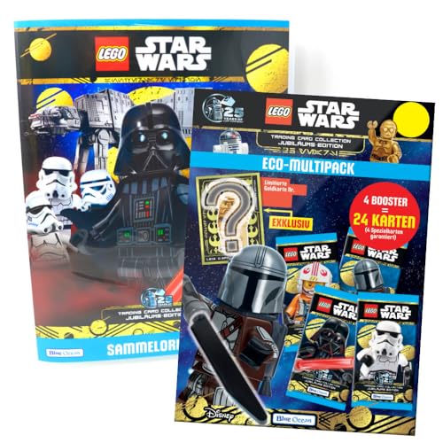 Lego Star Wars Karten Trading Cards Serie 5 - Jubiläum Sammelkarten (2024) - 1 Mappe + 1 Multipack von Generisch