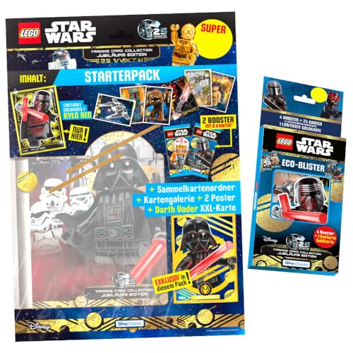 Lego Star Wars Karten Trading Cards Serie 5 - Jubiläum Sammelkarten (2024) - 1 Starter + 1 Blister von Generisch