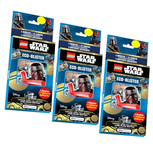 Lego Star Wars Karten Trading Cards Serie 5 - Jubiläum Sammelkarten (2024) - 3 Blister von Generisch