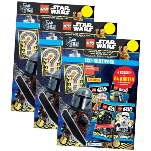 Lego Star Wars Karten Trading Cards Serie 5 - Jubiläum Sammelkarten (2024) - 3 Multipack von Generisch