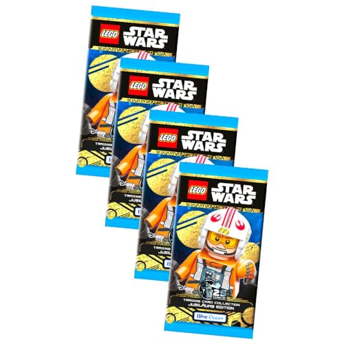 Lego Star Wars Karten Trading Cards Serie 5 - Jubiläum Sammelkarten (2024) - 4 Booster von Generisch