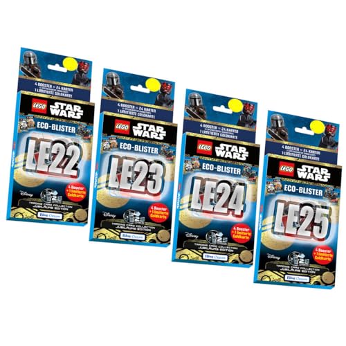 Lego Star Wars Karten Trading Cards Serie 5 - Jubiläum Sammelkarten (2024) - Alle 4 Blister von Generisch