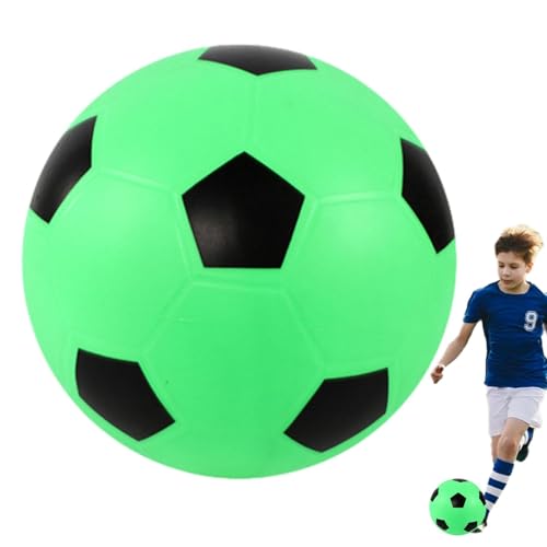 Leiser Fußball, Weicher Schaumstoff-Fußball Für Kinder, Elastischer Und Strapazierfähiger Schaumstoffball, Geräuscharmer Schaumstoff-Fußball, Springender Trainingsball, Hochdichter Schaumstoff-Fußball von Generisch