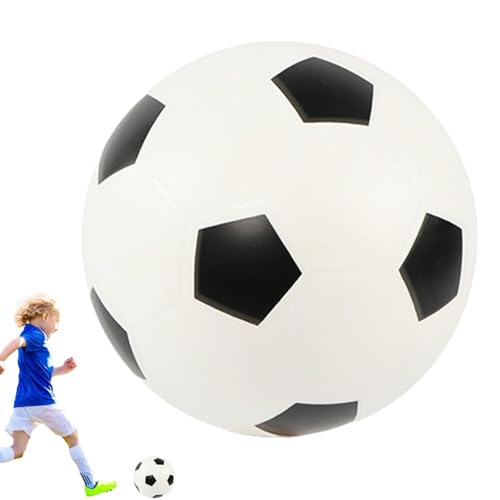 Leiser Fußball, weicher Schaumstoff-Fußball für Kinder, geräuscharmer Schaumstoff-Fußball für drinnen und draußen, lustiger springender Trainingsball, hochdichter Schaumstoff-Fußball für Kinder und von Generisch