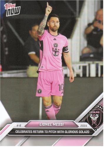 Lionel Messi Miami feiert die Rückkehr aufs Spielfeld mit dem glorreichen Golazo Topps Now von Generisch