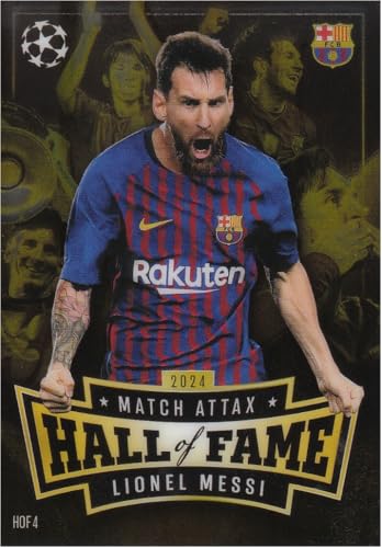 Lionel Messi Stürmer Barcelona 2024 Topps Match Attax Hall of Fame Fußball Sammelkarte Hof 4 von Generisch