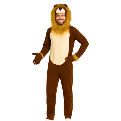 Löwen-Kostüm, Löwen-Kostüm, Cosplay-Outfit, realistisches Tier-Outfit für Männer und Frauen, Urlaub, Feier, Bühnenaufführung, Schule, Spielen, Halloween, Party, Cosplay, Event Löwen-Kostüm, Löwen-Kostüm, Cosplay-Outfit, realistisches Tier-Outfit für Männer und Frauen, Urlaub, Feier, Bühnenaufführung, Schule, Spielen, Halloween, Party, Cosplay, Event von Generisch