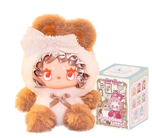 Lovely Emma Bunny Series – Blind Box Plüschfigur mit PVC-Gesicht & Schleifendetail | Weiches Material | 1 von 6 regulären + 2 geheimen Figuren, zufällig verpackt Lovely Emma Bunny Series – Blind Box Plüschfigur mit PVC-Gesicht & Schleifendetail | Weiches Material | 1 von 6 regulären + 2 geheimen Figuren, zufällig verpackt von Generisch