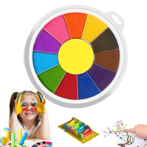 Lustige Finger-Malerei-Kit, Mehrfarbige lustige Finger-Farben, abwaschbare Finger-Farbe, hautfreundliche Zeichnungsspielzeug pädagogische Ausrüstung für Kinder Early Learning Geschenke (12 Farben) von Generisch