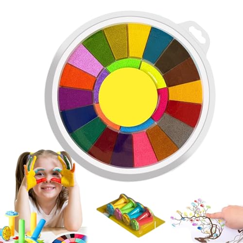 Lustige Finger-Malerei-Kit, Mehrfarbige lustige Finger-Farben, abwaschbare Finger-Farbe, hautfreundliche Zeichnungsspielzeug pädagogische Ausrüstung für Kinder Early Learning Geschenke (25 Farben) von Generisch