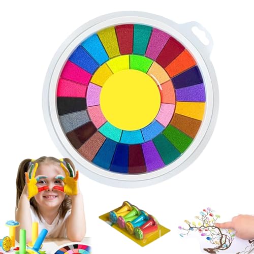 Lustige Finger-Malerei-Kit, Mehrfarbige lustige Finger-Farben, abwaschbare Finger-Farbe, hautfreundliche Zeichnungsspielzeug pädagogische Ausrüstung für Kinder Early Learning Geschenke (36 Farben) von Generisch