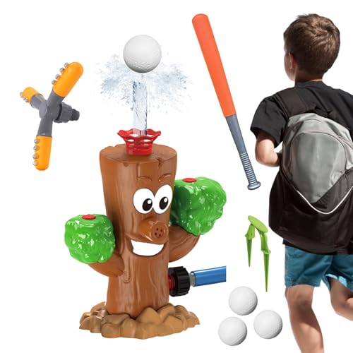 Lustiges Sommer-Wasserspielzeug für den Garten, Hubschrauber-Sprühspielzeug mit Baseball-Spielset,Strapazierfähiges Sommer-Strand-Spielset | Wasserspielzeug mit verstellbarem Auslaufschutzspray für Kl von Generisch