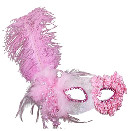 Madi Gras Kostüm Maskerade Kostüme Karneval Ball Party Outfit Zubehör Maske Stirnbänder 2025 Federn Venezianische Karneval Dekorationen für Party Maske Kostüm Masken Kopfbedeckung von Generisch