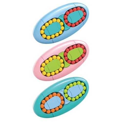 Magic Bean Rotierender Würfel, Rotierendes Magic Bean Puzzle-Spielzeug - Stressabbau Fidget Hand Sensorisches Spielzeug,Lern-Spinner-Spielzeug, sensorisches Spielzeug für Kleinkinder, Geburtstagsbabys von Generisch