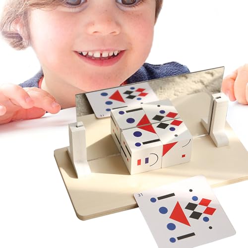 Magic Cube | Würfel Wechseln | Holz 3D -Puzzlegesicht Ändern - Geometrische Spiegel Symmetrie Bausteine Gesichter Blockspielzeug Für Logische Trainingsentwicklung - Bildungsspielzeug Für Bildungsbrett Magic Cube | Würfel Wechseln | Holz 3D -Puzzlegesicht Ändern - Geometrische Spiegel Symmetrie Bausteine Gesichter Blockspielzeug Für Logische Trainingsentwicklung - Bildungsspielzeug Für Bildungsbrett von Generisch