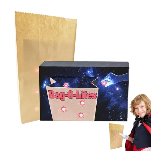 Magic Stage Illusion Gimmick Requisiten, Papiertüte mit Fingerlicht-Zaubertricks,Coole Close Up Magic Produce Bag - Einzigartiges, leichtes, magisches klassisches Spielzeug für Familientreffen von Generisch