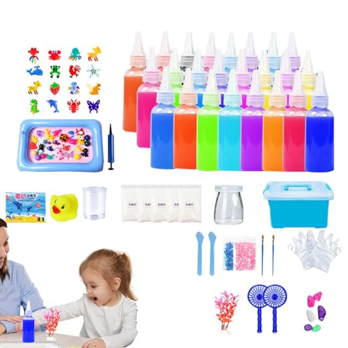 Magics Water Gel Kit, Magics3D Animal Jelly Set, 12 Color MagicsWater Elfs Water Animal Beads Kit, Creative 3D MagicsGels, Fun Mold Handmade Water Toys, Water Jelly Creative Set for Kids von Generisch