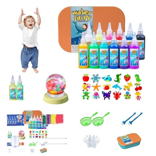 Magisches Wasserspielzeug-Set – Aqua-Feen-Wassergel-Set – 3D-buntes handgefertigtes Aqua-Feen-Spielzeug für Kinder, kreative Gefälligkeiten und pädagogisches Spielzeug für wissenschaftliches Lernen ab von Generisch