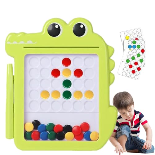 Magnetic Drawing Board, Crocodile Magnetic Dot Board, Drawing Board Puzzle, Crocodile Magnetic Drawing Board, Learning Education Toys, Creative Magnetic Drawing Educational For Preschoolers Kids von Generisch