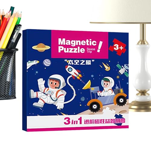 Magnetic Puzzle, Toddler Magnet Jigsaw Puzzles for Ages 2 and 6, Portable Travel Toy Parent Child Interaction with Educational Road Trip Activity for Boys & Girls, Easy Carry Magnetic Puzzle, Toddler Magnet Jigsaw Puzzles for Ages 2 and 6, Portable Travel Toy Parent Child Interaction with Educational Road Trip Activity for Boys & Girls, Easy Carry von Generisch