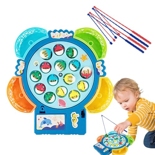 Magnetische Fischereispielspielzeug, Magnetfischereispielzeug,Magnetes Fischereispiel mit Musik | Aktivität für Feinmotorik Aktivität für Kinder, Freunde, Kinder, Familienspaß von Generisch