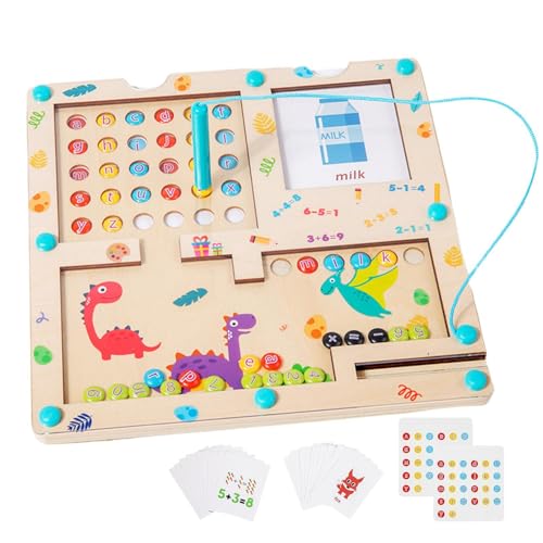 Magnetische Mathematiktafel, magnetische Lerntafel - Buntes Zählbrettspiel - Mathe-Spiele für Kinder, pädagogisches Mathe-Brettspiel, Zahlenlern-Lernspielzeug für Kinder, Studenten, Vorschule von Generisch