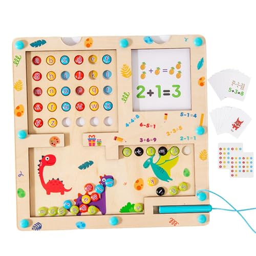 Magnetische Mathematiktafel, magnetische Lerntafel - Lernspielzeug zum Zahlenlernen,Zähl-Mathe-Spielzeug, pädagogische Mathe-Spiele für Kinder, Zahlen-Lern-Lernspielzeug für Unterrichtsschüler von Generisch