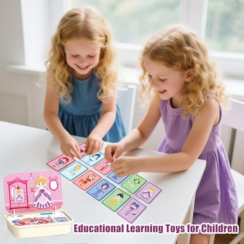 Magnetische Puzzle Boards,Holz Magnet Puzzle Mit Aufbewahrungsbox Für Unterwegs - Lernspielzeug Ab 3 4 5 6 Jahren,Ab 3 4 5 6 Jahre Madchen Magnetische Puzzle Boards,Holz Magnet Puzzle Mit Aufbewahrungsbox Für Unterwegs - Lernspielzeug Ab 3 4 5 6 Jahren,Ab 3 4 5 6 Jahre Madchen von Generisch