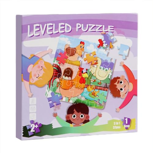 Magnetische Puzzles für Kinder,Magnetische Puzzles, Falt-Dinosaurier-Puzzle-Set, Bauernhaus-Cartoon-Puzzle, pädagogisches Puzzlebuch für die frühe Bildung von Jungen und Mädchen von Generisch