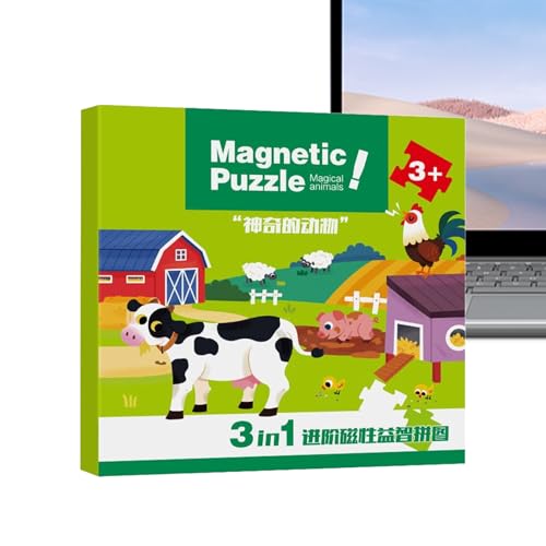 Magnetische Rätsel für Kinder | Bildungsreise -Puzzle | Spielzeug für Feinmotorik Fertigkeiten | und Mädchen 2-6 Jahre Magnetische Rätsel für Kinder | Bildungsreise -Puzzle | Spielzeug für Feinmotorik Fertigkeiten | und Mädchen 2-6 Jahre von Generisch