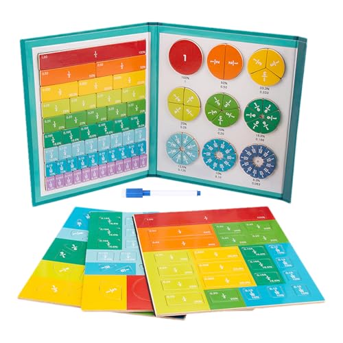 Magnetisches Bruchteile Puzzle - Lernbuch Mit Magnetischen Fräktions Puzzle,Vielseitiges Mathematik Lernmaterial Für Und Mädchen Magnetisches Bruchteile Puzzle - Lernbuch Mit Magnetischen Fräktions Puzzle,Vielseitiges Mathematik Lernmaterial Für Und Mädchen von Generisch