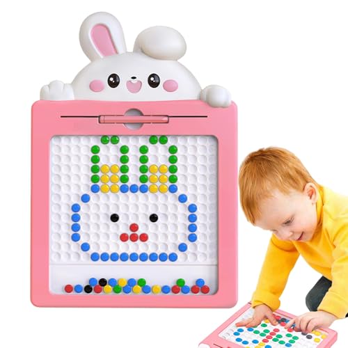 Magnetisches Dot-Board für Kinder, magnetisches Doodle-Board,Maltafel für Vorschulkinder - Magnetisches Punktbrett für Kleinkinder, Punktkunst-Zeichenbrett mit Magnetstift für Kinder im Alter von 4–8 von Generisch