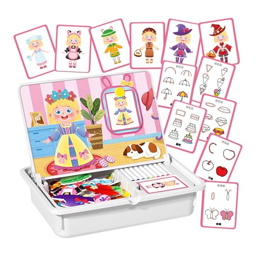Magnetisches Holzpuzzle-Spielzeug – pädagogisches Holzspielzeug, magnetisches Anzieh-Holzpuppen-Rollenspielset, pädagogisches Lernpuzzle für die Vorschule für Roadtrips, Heimschule, Outdoor-Urlaub Magnetisches Holzpuzzle-Spielzeug – pädagogisches Holzspielzeug, magnetisches Anzieh-Holzpuppen-Rollenspielset, pädagogisches Lernpuzzle für die Vorschule für Roadtrips, Heimschule, Outdoor-Urlaub von Generisch
